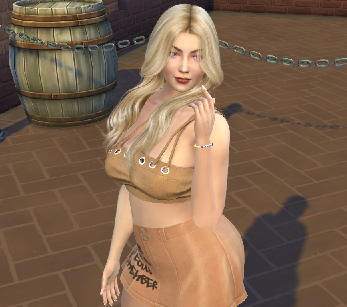 sims game premium cc download blonde female Melanie Pelletier by Bonita100 Body View
