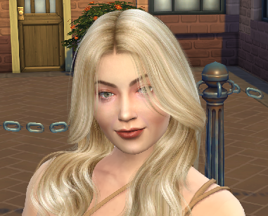 sims 4 custom character download girl Melanie Pelletier by Bonita100 Face View