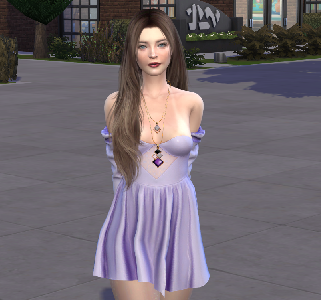 sims custom character download girl Megan Collins by Bonita100 Body View