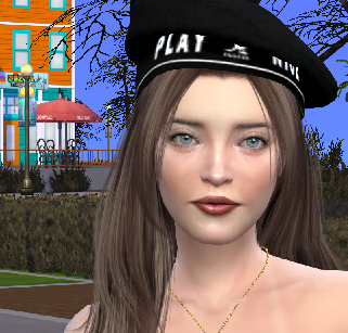 sims4 cc download brown hair female Megan Collins by Bonita100 Face View
