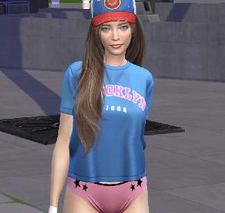 the sims 4 alpha cc download girl Megan Collins by Bonita100 Body View