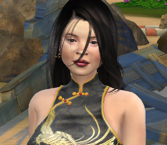sims cc download asian girls female Linh Nguyen by Bonita100 Face View