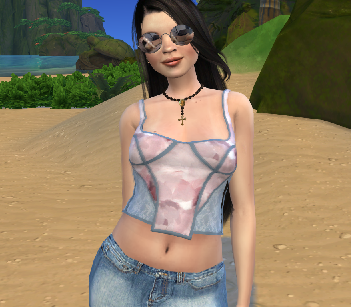 sims game alpha cc download girl Linh Nguyen by Bonita100 Body View