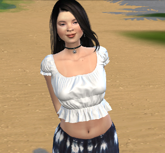 sims premium cc download girl Linh Nguyen by Bonita100 Body View