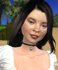 sims game custom character download asian girls female Linh Nguyen by Bonita100 Face View