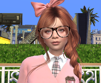 the sims 4 alpha cc style download redhead female Ellie Stuart by Bonita100 Face View