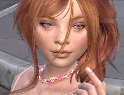 sims game premium cc download redhead female Ellie Stuart by Bonita100 Face View