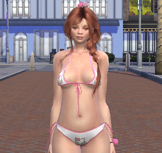 the sims 4 custom content download girl Ellie Stuart by Bonita100 Body View