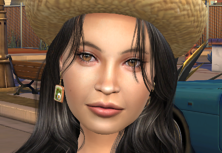 sims 4 custom content download brunette female Fernanda Castellanos by Bonita100 Face View