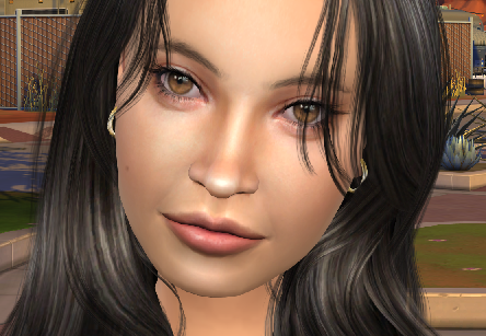 the sims 4 alpha cc download brunette female Fernanda Castellanos by Bonita100 Face View
