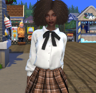 sims custom sim download black girls female Destiny Duval by Bonita100 Body View