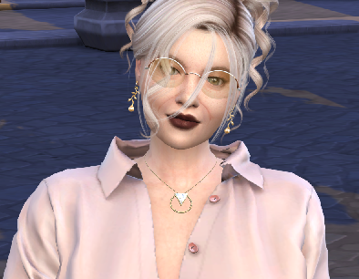 sims game alpha cc style download gray-haired female Anja Katharina Stadler by Bonita100 Face View