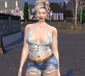 sims 4 high detail download woman Anja Katharina Stadler by Bonita100 Body View