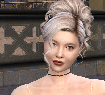 sims custom sim download gray-haired female Anja Katharina Stadler by Bonita100 Face View