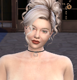 sims 4 cc download gray-haired female Anja Katharina Stadler by Bonita100 Face View