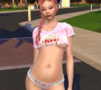 sims custom character download girl Kai-Lin Wu by Bonita100 Body View