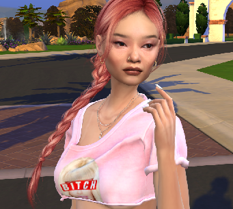 sims game custom sim download asian girls female Kai-Lin Wu by Bonita100 Face View
