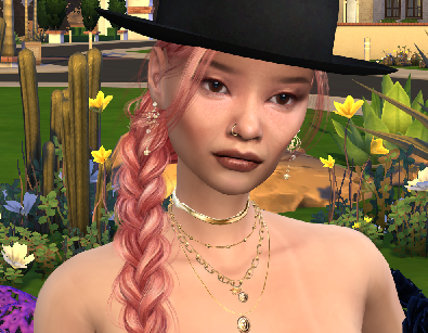 sims4 cc download girl Kai-Lin Wu by Bonita100 Face View