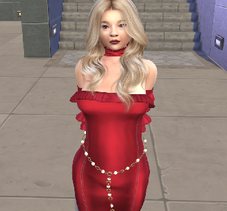 sims4 alpha cc download dyed-hair female Mengxi Liu by Bonita100 Body View