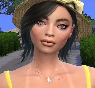 sims4 custom character download girl Giulia Romano by Bonita100 Face View