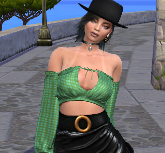 sims4 realistic style download brunette female Giulia Romano by Bonita100 Body View