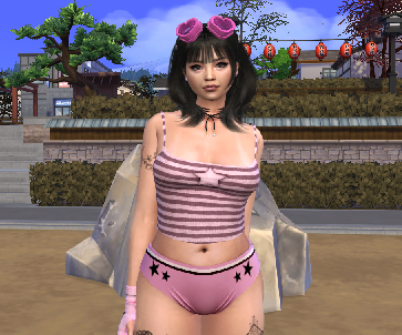 the sims 4 cc download girl Jenn Shimizu by Bonita100 Body View