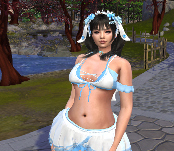sims 4 custom content download girl Jenn Shimizu by Bonita100 Body View