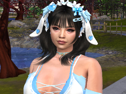 sims4 cc download asian girls female Jenn Shimizu by Bonita100 Face View