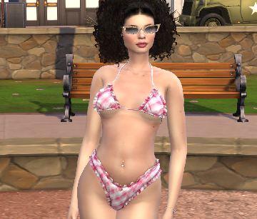 the sims 4 cc download brunette female Yasmin Petrov by Bonita100 Body View