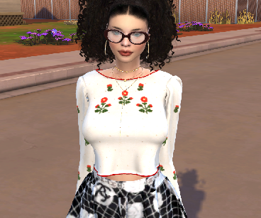 sims game realistic style download brunette female Yasmin Petrov by Bonita100 Body View