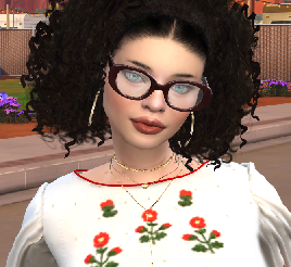 sims 4 alpha cc style download girl Yasmin Petrov by Bonita100 Face View