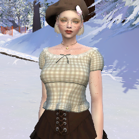 sims 4 alpha cc style download girl Freja Madsen by Bonita100 Body View