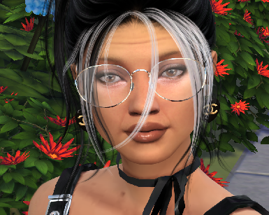the sims 4 high detail download gray-haired female Valeria Suarez by Bonita100 Face View