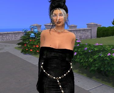 sims 4 custom sim download gray-haired female Valeria Suarez by Bonita100 Body View