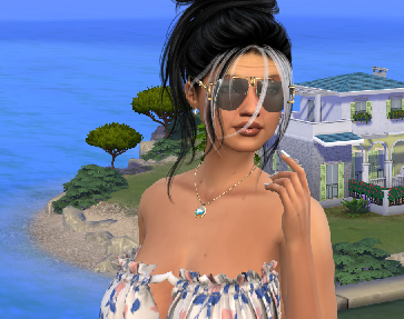 sims alpha cc download gray-haired female Valeria Suarez by Bonita100 Face View