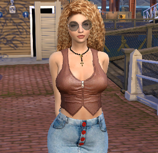 sims alpha cc download blonde female Giulia Lam by Bonita100 Body View
