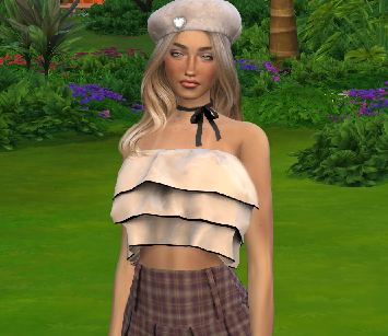 sims game premium cc download blonde female Jessica Serrano by Bonita100 Body View