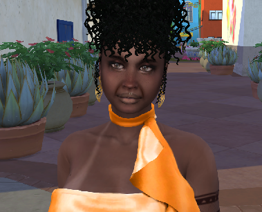 sims game custom sim download girl Ayanda Khumalo by Bonita100 Face View