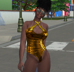 sims game alpha cc style download black girls female Ayanda Khumalo by Bonita100 Body View