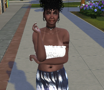sims4 premium cc download black girls female Ayanda Khumalo by Bonita100 Body View