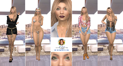 Valentina Berenstein young custom character Sims 4 CAS outfit preview - thumbnail