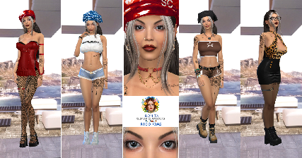 Rocio Rojas young custom character Sims 4 CAS outfit preview - thumbnail