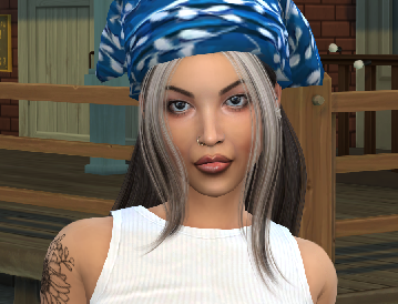 the sims 4 realistic style download brunette female Rocio Rojas by Bonita100 Face View