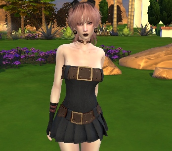 sims alpha cc style download girl Misaki Sato by Bonita100 Body View