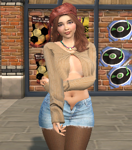 sims custom character download girl Paola Quintero by Bonita100 Body View