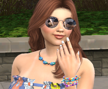 sims realistic style download brown hair female Paola Quintero by Bonita100 Face View