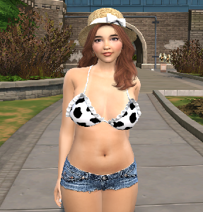 sims game alpha cc style download girl Paola Quintero by Bonita100 Body View