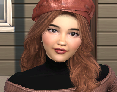 the sims 4 custom character download brown hair female Paola Quintero by Bonita100 Face View