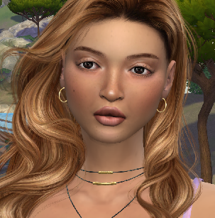 sims4 realistic style download brown hair female Sharon Copa by Bonita100 Face View