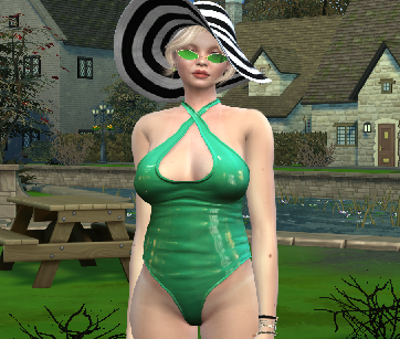 the sims 4 custom content download blonde female Ana Gabriela Becker by Bonita100 Body View